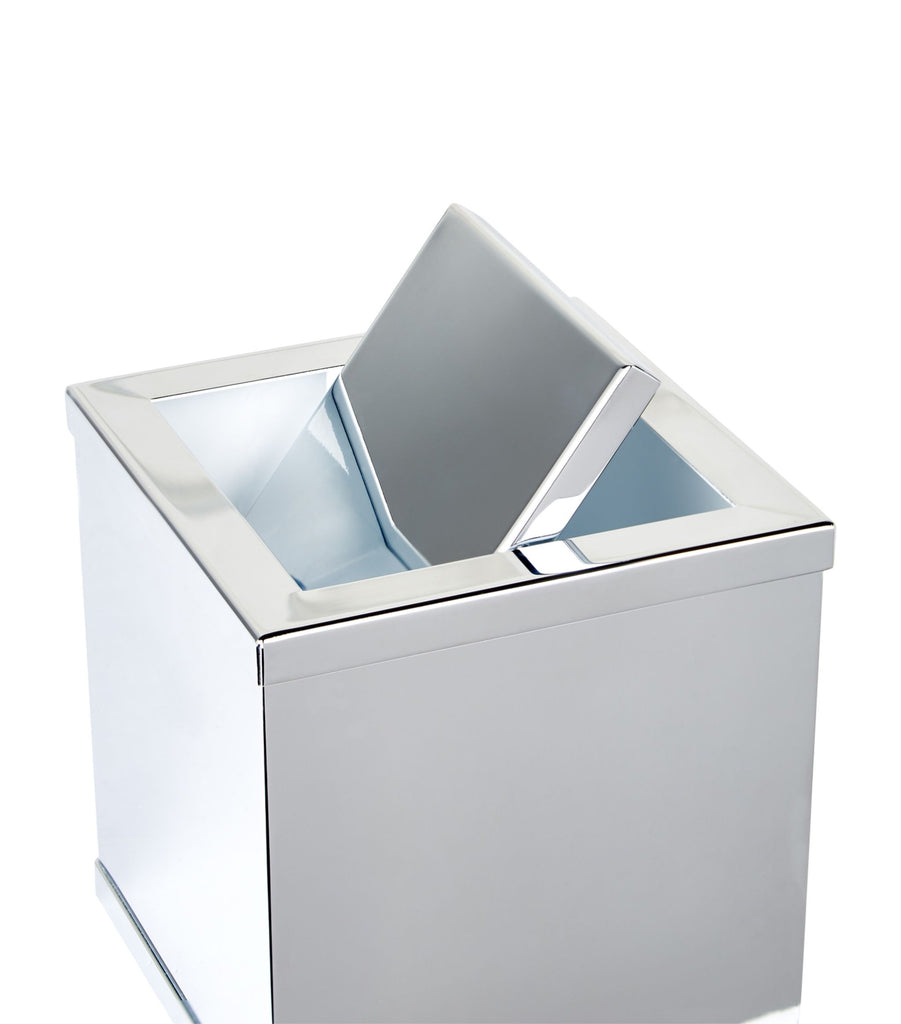 Square Chrome Bin