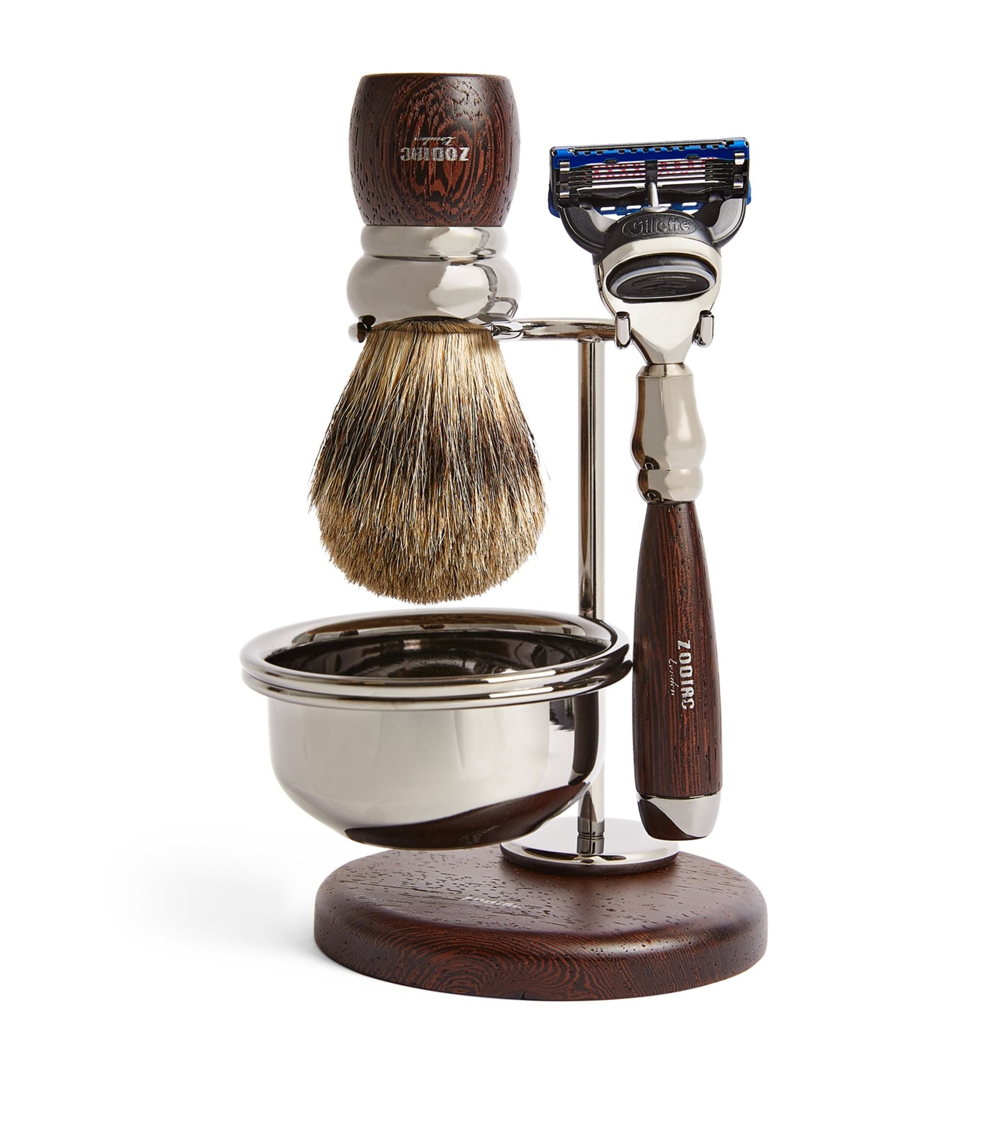 Wooden 3-Piece Shaving Set GOODS Harrods   