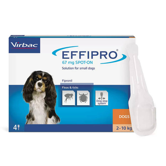 Effipro® Spot-On Flea and Tick Treatment for Small Dogs (2-10kg), 4 x 67mg Dog Food & Accessories Costco UK   