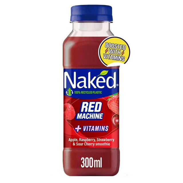 Naked Red Machine Strawberry Smoothie 300ml All chilled juice Sainsburys   